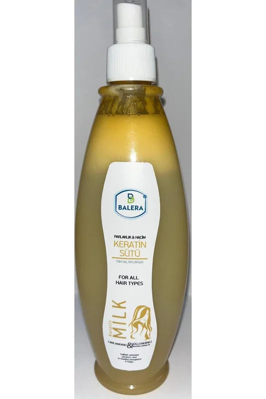Durulanmayan Keratin Bakım Sütü Düzleştirici & Besleyici Saç Bakım Spreyi 400ml