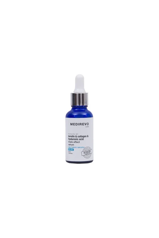 Keratin, Kollajen, Hyaluronik Asit & Borken Complex 124 Içeren Saç Bakım Serumu 30 Ml 8682466434197