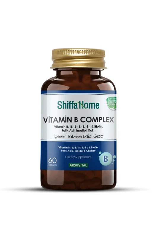B COMPLEX B Vitamini, Biotin, Folik Asit, İnositol, Kolin - 60 TABLET