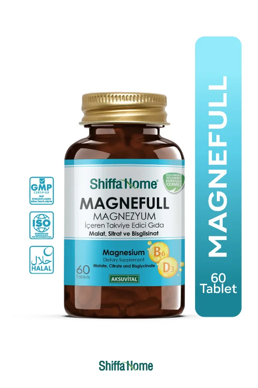 Magnefull Magnezyum Sitrat, Malat, Bisglisinat 60 Tablet