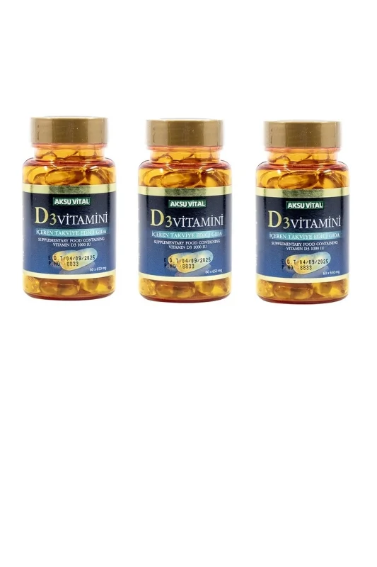 Vitamin D3 60 Softjel 3 Adet