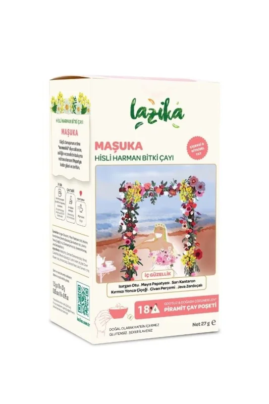 Hisli Harman Maşuka Bitki Çayı 18'li PLA Poşet - Isırgan, Civanperçemi, Kırmızı Yonca