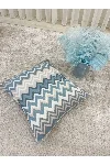 Zigzag Desen Renkli Kırlent Kılıfı 45x45 — görsel 2