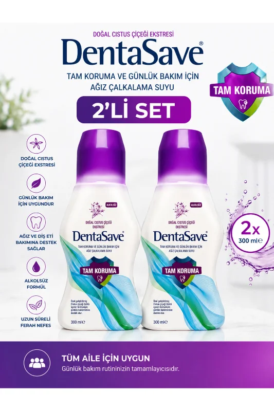 Cistus Tam Koruma Ağız Çalkalama Suyu 300 ml 2li Set