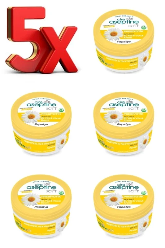 Soft Papatya Özlü El, Yüz & Vücut Nemlendirici Bakım Kremi 30 Ml X 5 Adet