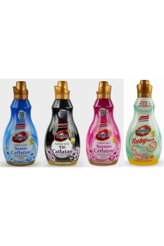 komşu çatlatan-elti çatlatan-kaynana çatlatan-soft touch 1440 ml 60 yıkama 4'lü set