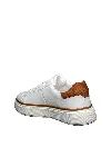 Beyaz Kahverengi Detay Ortopedik Sneaker Erkek Ayakkabı — görsel 2