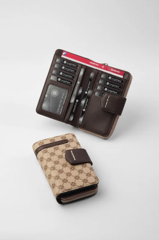 Monogram Kadın Orta Boy Cüzdan 65256mp Buz Mavi