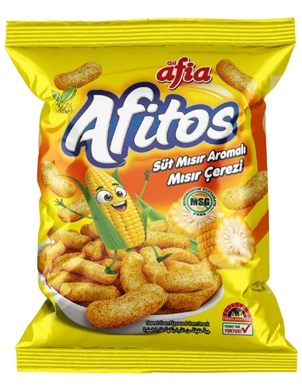 Afia Afitos Süt Mısır Aromalı Mısır Çerezi 50 Gr