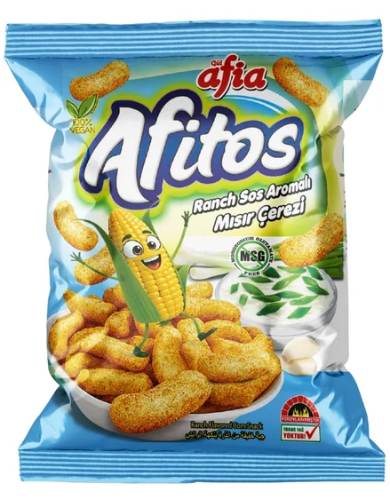 Afia Afitos Ranch Aromalı Mısır Çerezi 50 Gr