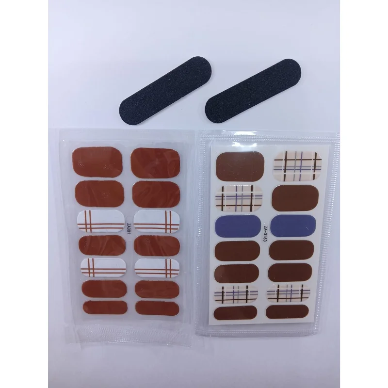 Kendinden Yapışkanlı Nail Sticker 2 Paket Tırnak Stickeri Takma Yapışkanlı Oje Çizgi