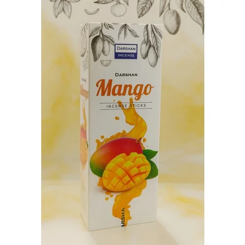 Darshan Incense - Mango 20'li Çubuk Tütsü (Neşe & Pozitif Enerji & Rahatlama)