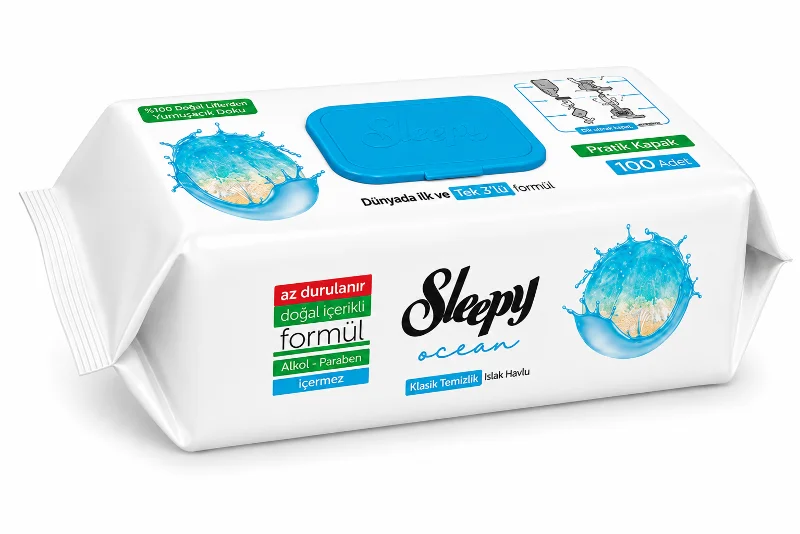 Sleepy Yüzey Temizlik Havlusu Okyanus 100'lü