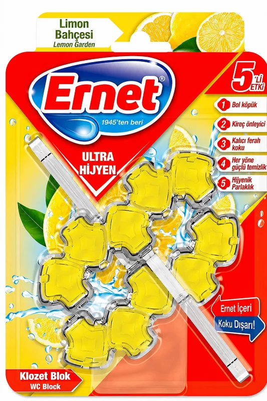 Ernet Ultra Hijyen Klozet Blok Limon Bahçesi 2 li