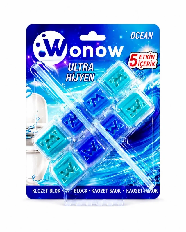 Wonow Ultra Hijyen Ocean Kokulu Klozet Bloğu 2 li