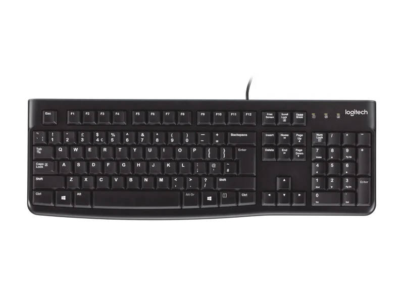 Logitech K120 920-002505 USB Kablolu Standart Q Klavye Siyah