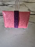 Gogo Bıttırıbızdık Cüzdan Kartlık Hakiki Deri El Yapımı Mor - Pembe — görsel 2