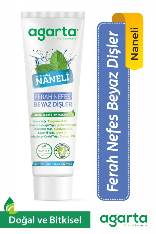 Agarta Doğal Naneli Diş Macunu 100 ml/130 Gr