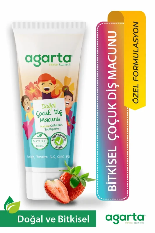 Agarta Doğal Çocuk Diş Macunu Çilekli 75 Ml
