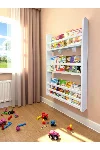 Carmen 3 Raflı Kitaplık - Çocuk Odası Eğitici Montessori Kitaplık 3 Raflı Bebek Odası Kitap — görsel 2