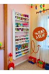 Carmen 4 Raflı Kitaplık - Beyaz Renk Montessori Kitaplık - Çocuk Odası Kitaplığı — görsel 1