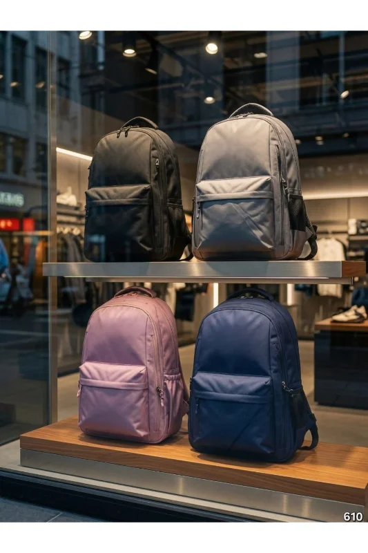 Çok Bölmeli Sırt Çantası Günlük Okul Laptop Çantası Ergonomik Omuz Askılı Unisex