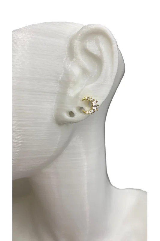 AYTAŞLI ZİRKON TRAGUS PEARCING KIKIRDAK KÜPE 316L ÇELİK GOLD