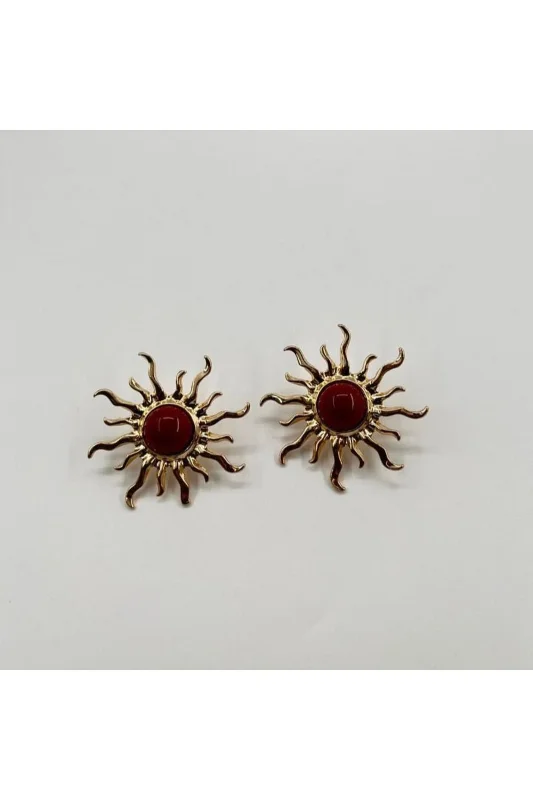GÜNEŞ KÜPE ZARİF TASARIM İKİ RENGİYLE