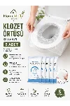 5’li Tek Kullanımlık Klozet Örtüsü – Anti Bakteriyel Hijyenik Koruyucu Tuvalet Poşeti Seti — görsel 1
