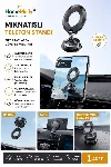 Telefon Tutucu - Mıknatıslı Araç İçi Vantuzlu 360° Döner Güçlü Vakumlu Oto Telefon Standı — görsel 1
