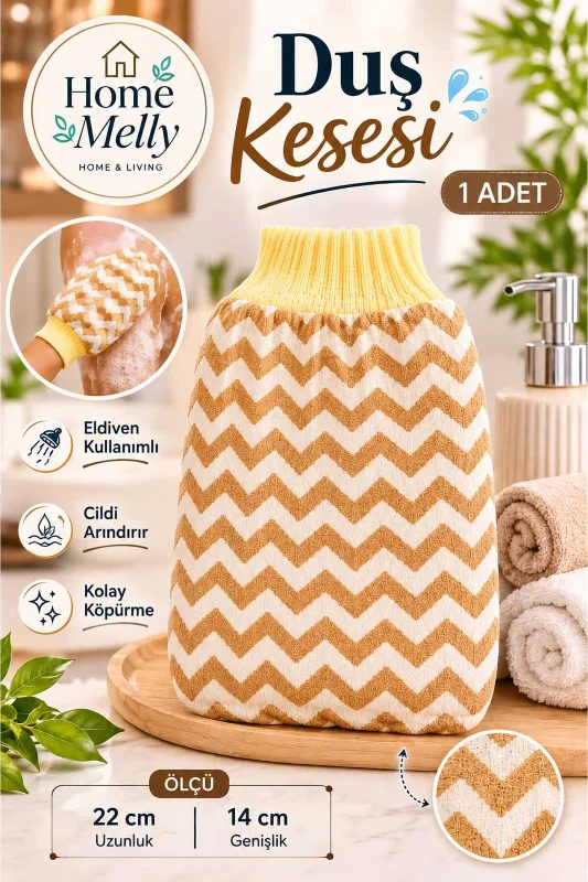 1 Adet Banyo Duş Kesesi - Peeling Eldiveni , Banyo Lifi ve Kesesi