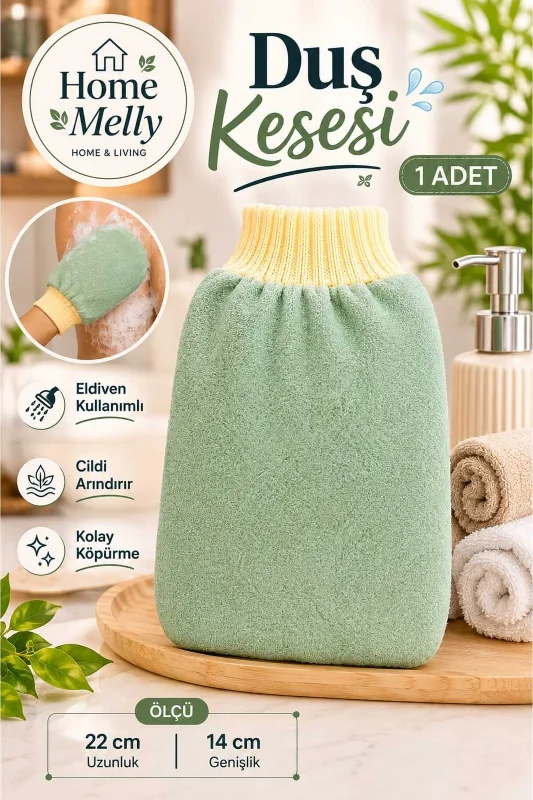 1 Adet Banyo Duş Kesesi - Peeling Eldiveni , Banyo Lifi ve Kesesi