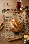 50’li Vintage Desenli Yağlı Kağıt | Sandviç, Pişirme, Paketleme Ve Sunum Için Sargı Kağıdı — görsel 1