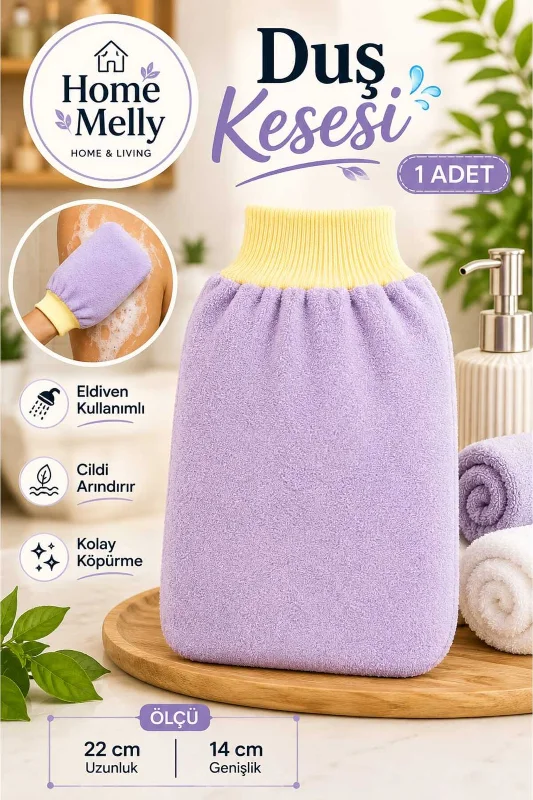 1 Adet Banyo Duş Kesesi - Peeling Eldiveni , Banyo Lifi ve Kesesi
