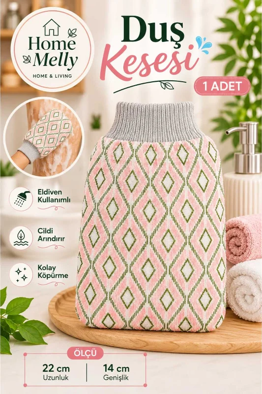 1 Adet Banyo Duş Kesesi - Peeling Eldiveni , Banyo Lifi ve Kesesi
