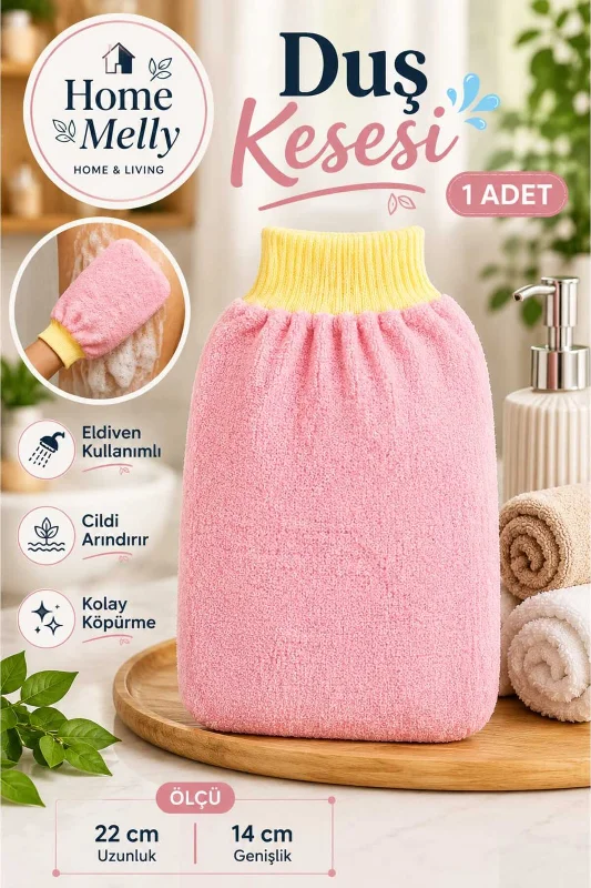 1 Adet Banyo Duş Kesesi - Peeling Eldiveni , Banyo Lifi ve Kesesi