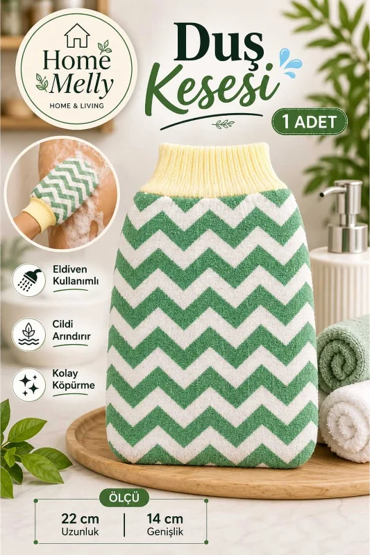 1 Adet Banyo Duş Kesesi - Peeling Eldiveni , Banyo Lifi ve Kesesi