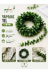 Doğalgaz Borusu Süsü 7 Metre Tel Yaprak Şerit Yapay Taç Sarmaşık Çiçek Süsü — görsel 1