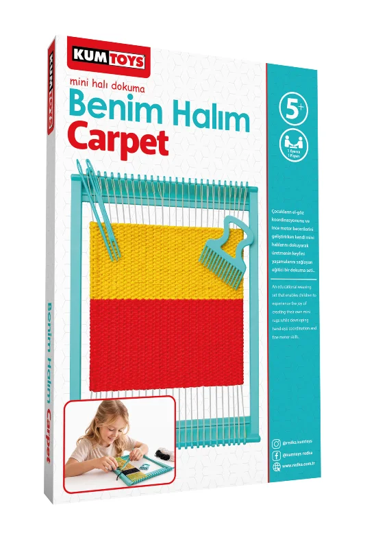 Kumtoys Benim Halım Carpet Mini Halı Kilim Dokuma Tezgahı Kutulu