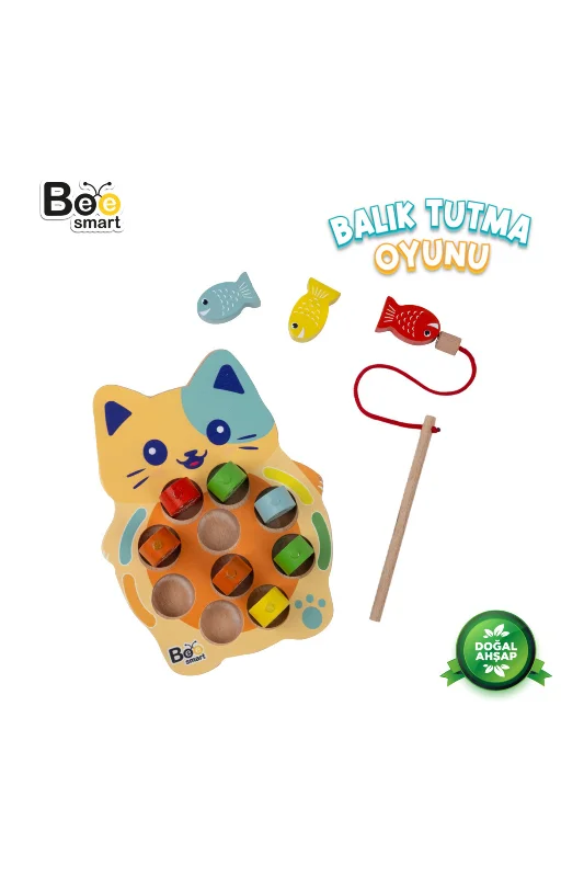 Balık Tutma Oyunu Eğlenceli Montessori Oyuncak Motor Gelişimi