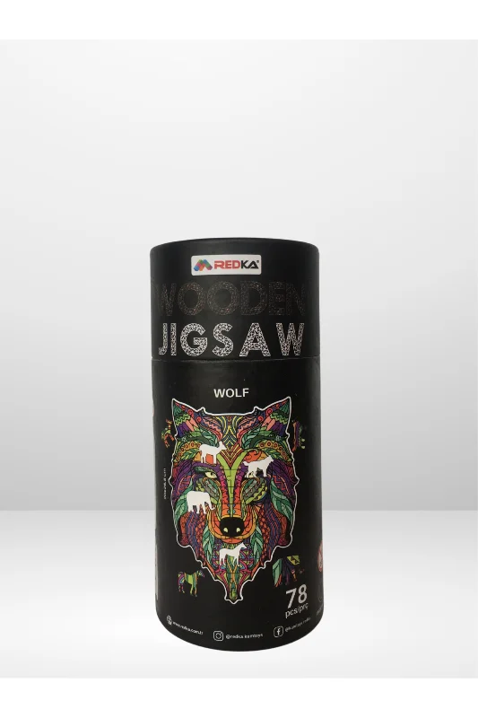 Ahşap Puzzle Wooden Jigsaw Wolf