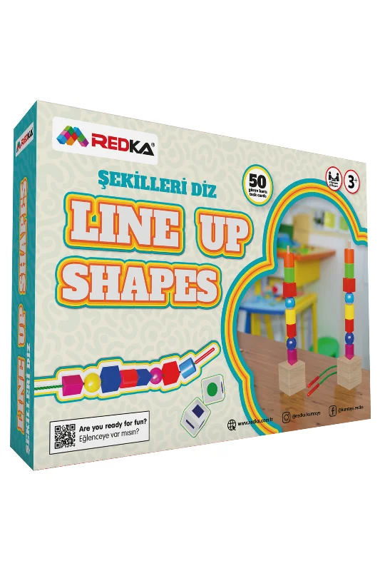 Line Up Shapes Şekilleri Diz Eğlenceli Çocuk Kutu Oyunu