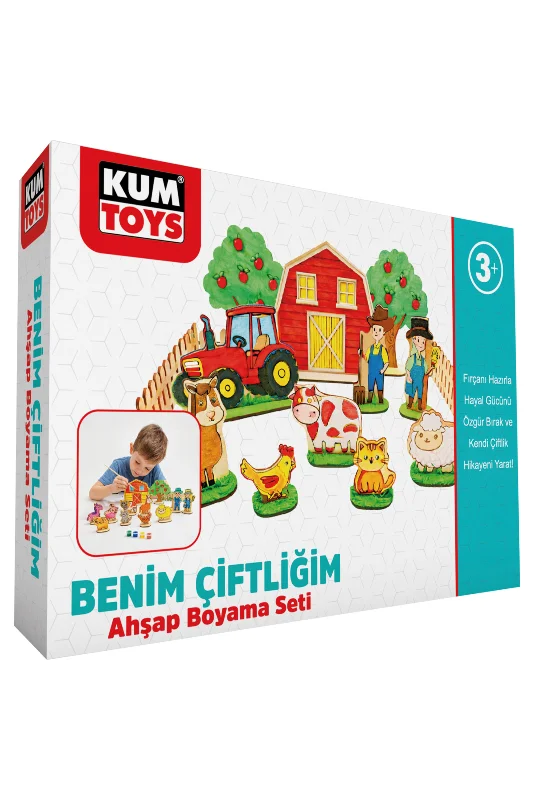Benim Çiftliğim Ahşap Çiftlik Boyama Seti